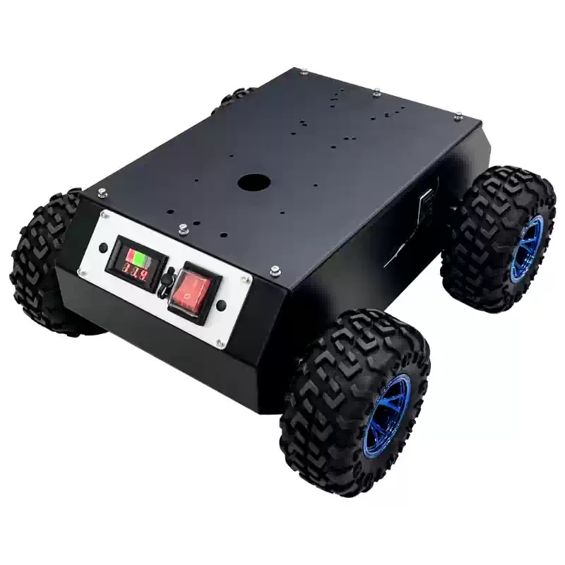 4WD संलग्न स्टील व्हील्ड रोबोट चेसिस